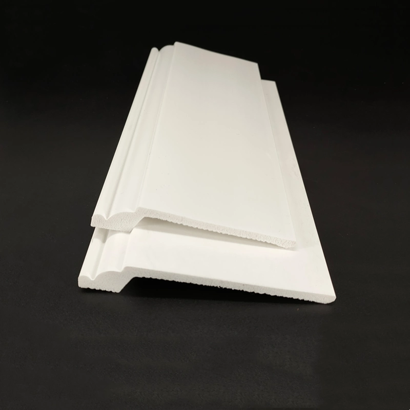 Plastic Skirting Baseboard Floor Floor Accessories Wall White High Density PS Polystyrene Foaming